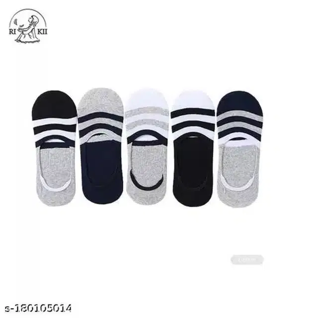 Cotton Blend Socks for Men (Multicolor, Set of 5)
