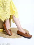 Shoetopia Solid Loafers for Women 