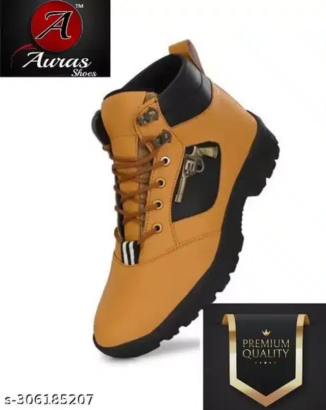 Boots for Men (Tan, 9)