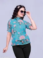 Floral Printed Georgette Kurti for Women 