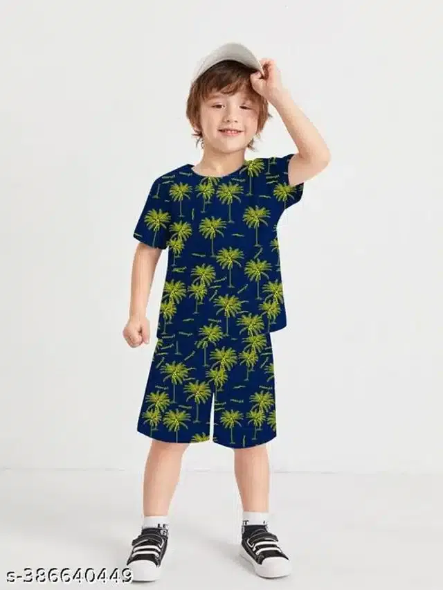 Clothing Set for Boys (Blue, 3-4 Years)