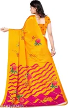 Crepe Printed Saree for Women 