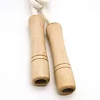 Wooden Handle Adjustable Cotton Skipping Rope