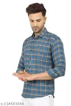 Cotton Blend Full Sleeves Shirt for Men 