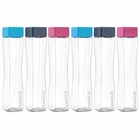 KS Concave Plastic water bottle With Square Cap, Square Shape Water Bottle For Gym, School, Office 