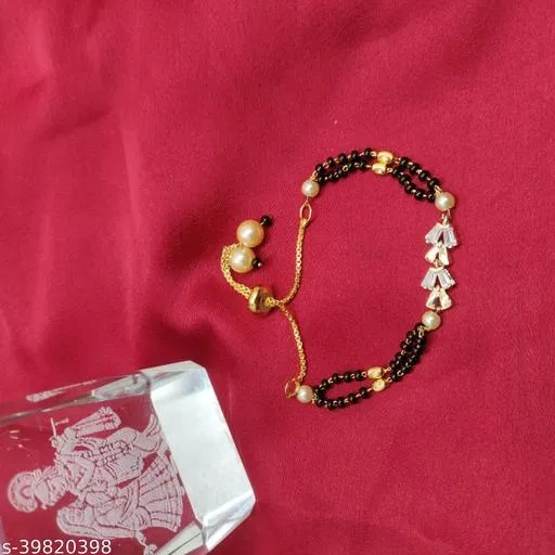 Mangalsutra Bracelet for Woman, White, Free Size for Women