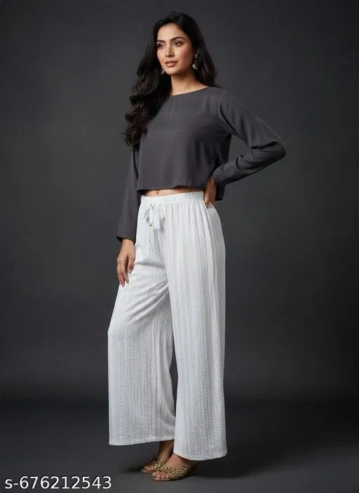 Palazzos for Women (White, M)
