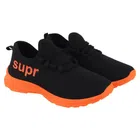 Sports Shoes for Men (Black & Orange, 9)
