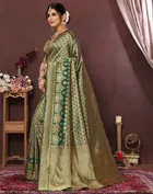 Banarasi Silk Zari Woven Saree for Women 