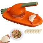 Plastic 2 in 1 Dumpling Maker Machine (Multicolor)