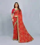 Georgette Printed Saree for Women 