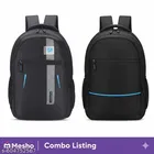 Polyester Backpack for Men & Women, Black
