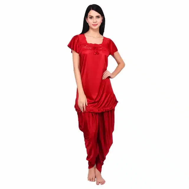 Nightdress for Women (Maroon)