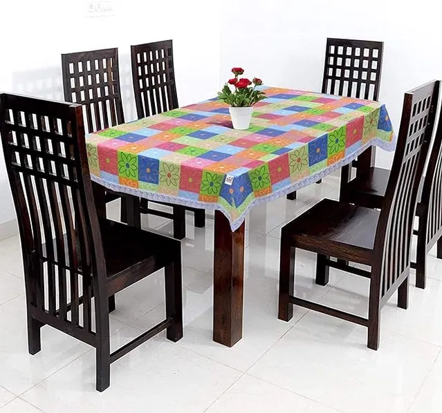 PVC Printed Table Cover (Multicolor, 40x60 inches)