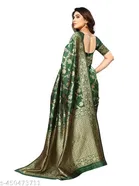 Kanjivaram Banarasi Jacquard Silk Saree for Women 