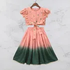 Rayon Printed Lehenga with Choli for Girls 