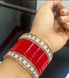 Plastic Traditional Stoned Chudha for Women 
