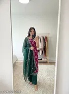 Embroidered Anarkali Party Suit for Women 