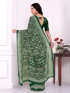 Georgette Printed Saree for Women 