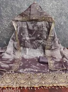 Printed Patiala Suit with Stripe Pattern for Women 