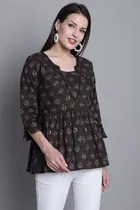 Cotton Printed Top for Women 