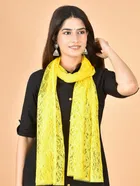 Net Self-Design Dupatta for Women 