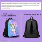 Rubber Backpack Bag, Blue