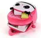 Pink Panda Velvet School Bag and Mini Portable Wet Wipes Tissue 2 Can for Cleaning Face Body 