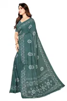 Georgette Printed Saree for Women 