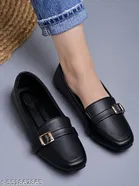 Shoetopia Solid Synthetic Ballerinas 