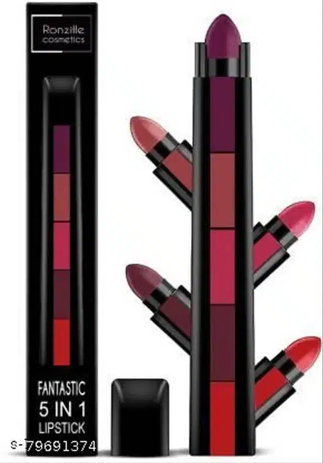 Ronzille 5-in-1 Matte Lipsticks (Multicolor)