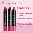 Ronzille Lip Crayon Lipstick, Multicolor [Pack of 3]