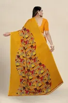 SVB जॉर्जेट साड़ी विद ब्लाउज फॉर विमेंस 