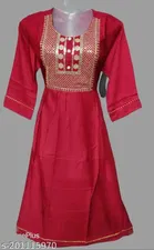 Cotton Embellished Gown for Women 