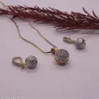 Alloy Necklace with Earrings for Women 