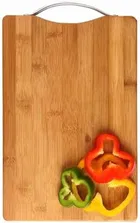 Wooden Vegetable Cutting Board with Stainless Steel Handle 