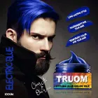 Truom Non-Alcohol Hair Wax for Men (Electric Blue, 100 g)