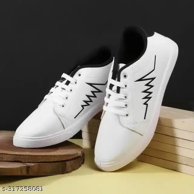 Sports Shoes for Men (White, 7)
