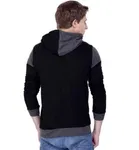 Colorblocked Full Sleeve Hooded T-Shirt for Men 