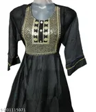 Cotton Embroidered Gown for Women 