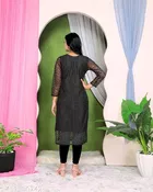 Net Kurti for Women,  Black  