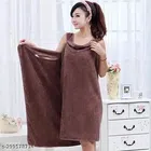 Microfibre Bathrobe for Women (Brown)