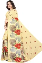 Crepe Printed Saree for Women 