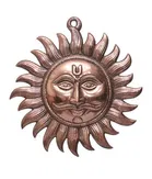 BHARDWAJ RETAILS Black Metal Vastu For Home Surya Bhagwan Wall Hanging idol 