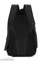 Polyester Backpack for Men & Women, Black