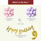 9th Happy Birthday Balloon Decoration Kit, Multicolor, Pack Of 53
