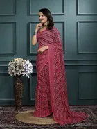 Georgette Printed Saree for Women 