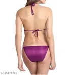 Satin Solid Babydoll for Women, Purple 