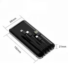 BINORI 4WIRE Black 10000 mAh 11 W Power Bank 