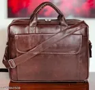 Leather Laptop Bag for Men, Brown